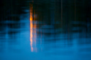Reflection, moon, water Reflection, moon, water